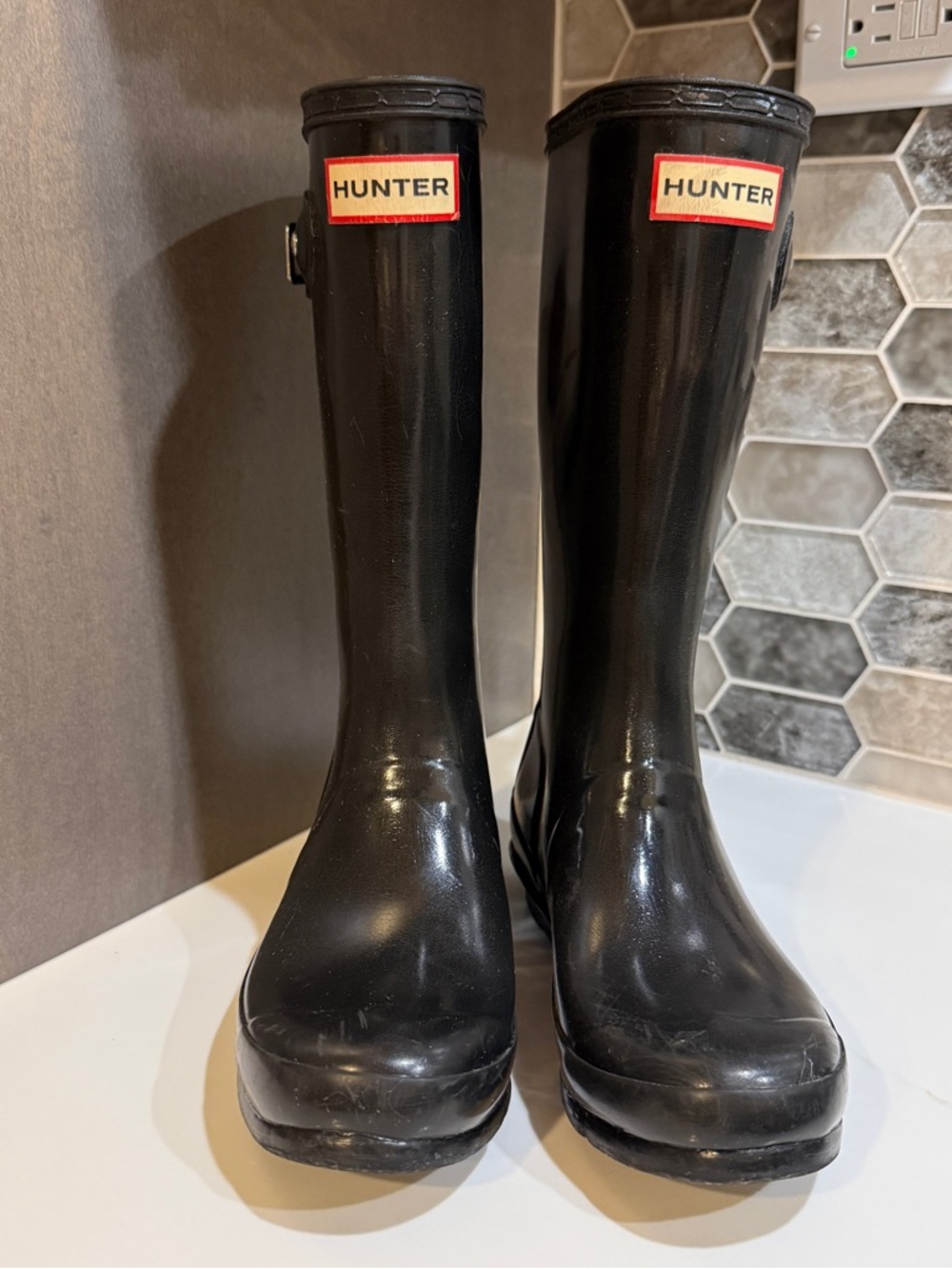 Hunter Rain Boots - Sz 3 boys / 4 girls